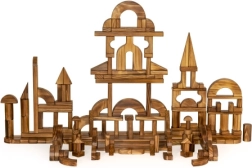 Premium wooden blocks – set of 264 pcs