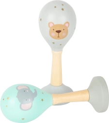 Small foot puidust rumba kuulide komplekt Pastelne, 2 tk