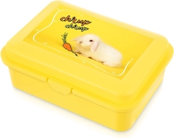Yellow snack box with bunny 750 ml