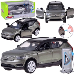 Metallist elektrilise krossoveri Volvo XC40 mudel valgus- ja heliefektidega