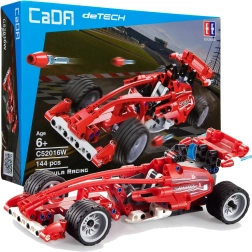 CADA ehituskomplekt võidusõiduauto Formula Racing 23 cm – 144 detaili tagasitõmbemehhanismiga