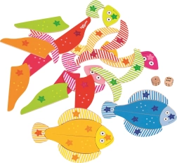 GOKI puidust kalamosaiik täringutega