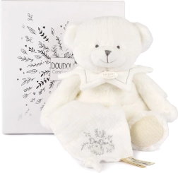Doudou kinkekomplekt – plüüsist karuke tekiga, beež
