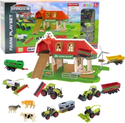 Farm koos laudaga, traktorid ja loomad – 42 osa