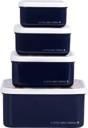 A Little Lovely Company nelja einekarbi komplekt – Jahody