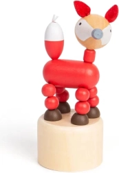 Bigjigs Toys puidust vajutatav Safari loom Rebas