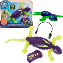Gecko HEX BOTS kaugjuhitav robotgekon seinal koos helendavate efektidega