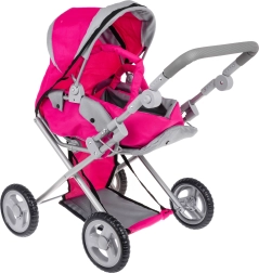 Roosa nukuvanker nukkudele 2-in-1