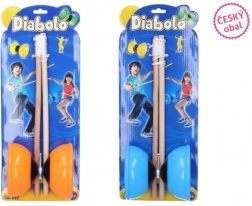Large Diabolo Set Plastic/Wood for Children