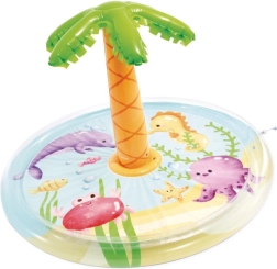 Inflatable kids’ pool with sprinkler 173 × 101 cm