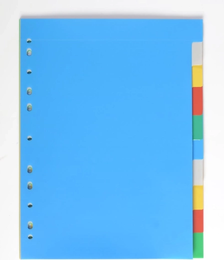 A4 Polypropylene Divider, 10 Colors