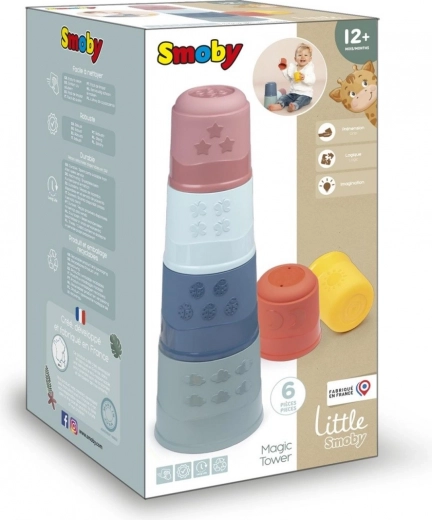 Virnastatav torn LITTLE SMOBY – maagiline püramiid lastele