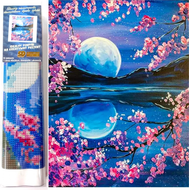 Norimpex Diamond Painting Rising Moon 30x40 cm