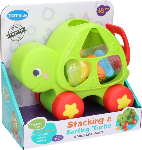 Turtle shape sorter 19 cm - 1 piece
