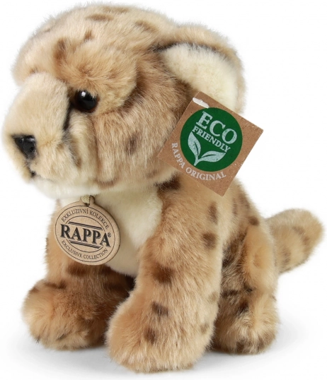 Istuv plüüsgepard 18 cm, keskkonnasõbraliku täidisega