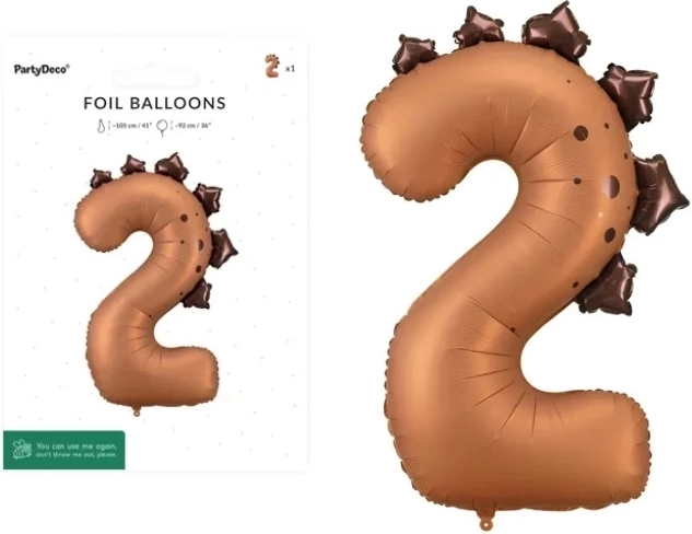 Fooliumõhupall number 2 dino - 92 cm - 1 tk