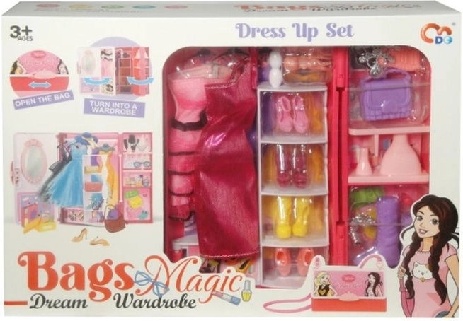 Kids’ 2-in-1 set: handbag with fold-out wardrobe and accessories