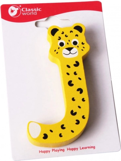 Classic World Wooden Letter J