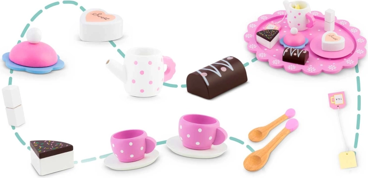 Complete equipment for a tea party
