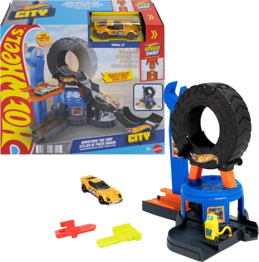 Hot Wheels City Workshop with Folding Tire and Car