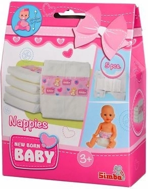 5 mähkme komplekt nukkudele NEW BORN BABY (38–43 cm)