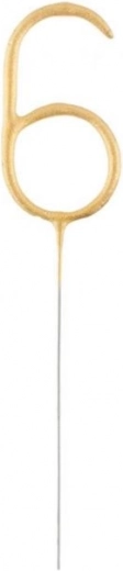 Gold Sparkler Number 6
