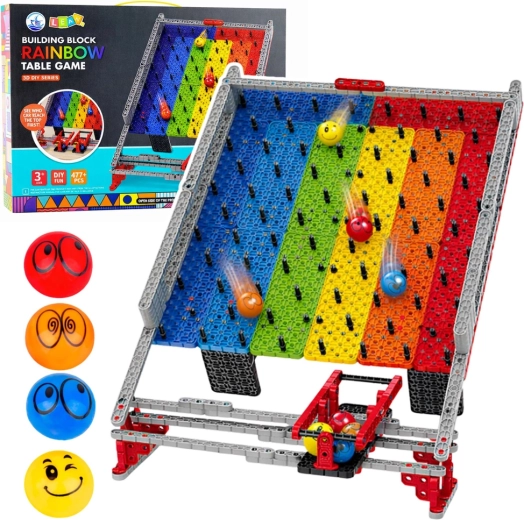 STEM construction set marble run and pinball game 477 pieces