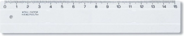 Läbipaistev joonlaud 15 cm KOH-I-NOOR