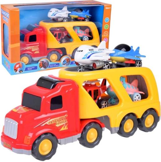 Suur veok – autotransporter lennukite ja helikopteriga, helide ja tuledega