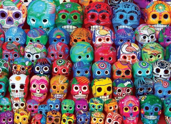 Eurographics Puzzle Traditional Mexican Skulls 1000 Pieces