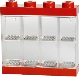 LEGO vitriin 8 minifiguurile – punane