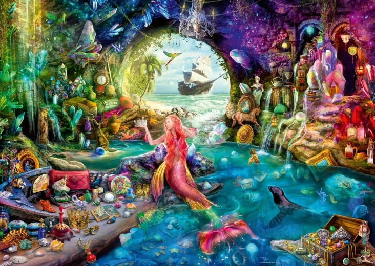 Ravensburger Puzzle Mysterious Treasure of the Mermaid 1000 Pieces