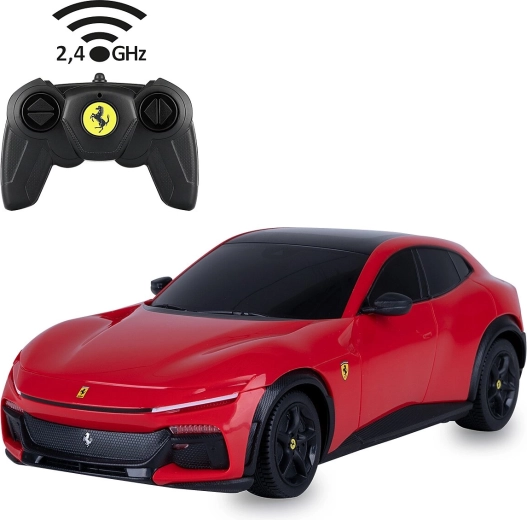 RC Ferrari Purosangue car, red, 1:24