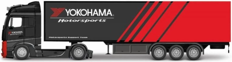 Mercedes-Benz Actros haagisega metallist veokimudel