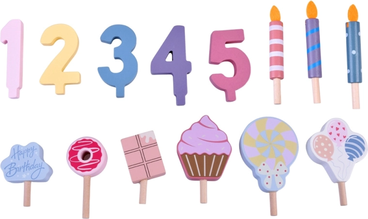 Vahetatavad kaunistused ja numbrid 1–5