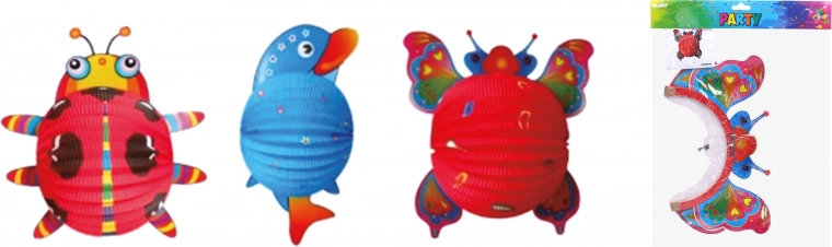 Loomakujuline pall-latern 24 cm