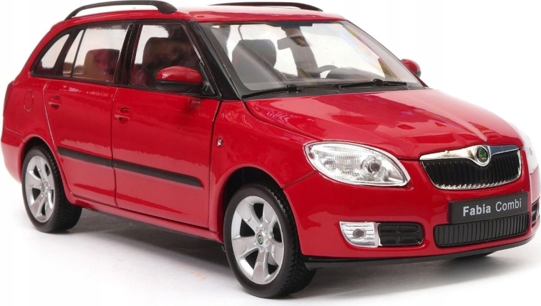Welly die-cast car model Škoda Fabia Combi II (2009) 1:24 red