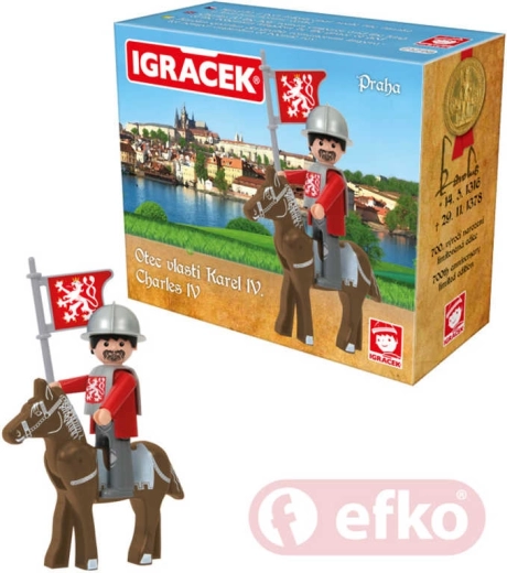 Efko Igráček Charles IV. Prague set with a horse and accessories - 1 piece