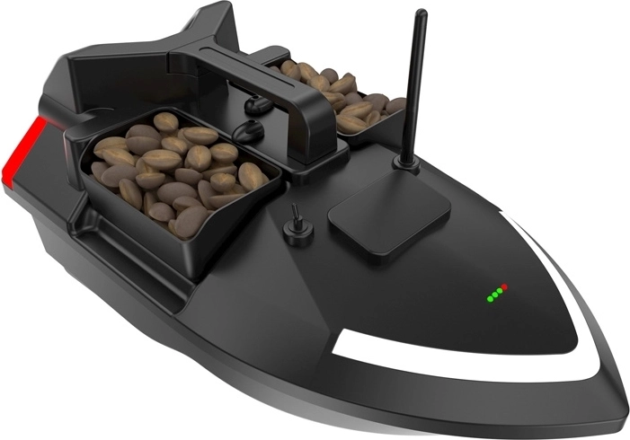 Three hoppers for maximum bait control