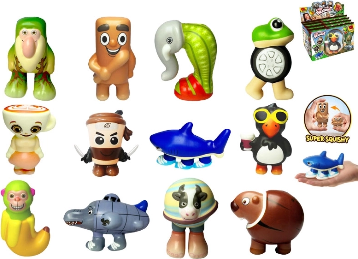 Brainrot PuffUps Squishy stressivastased pigistatavad figuurid – 12 stiili üllatuspakendis