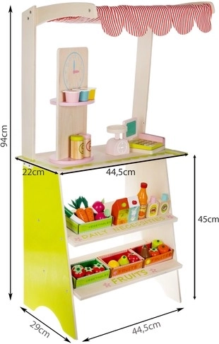 Sturdy wooden stall like from a market