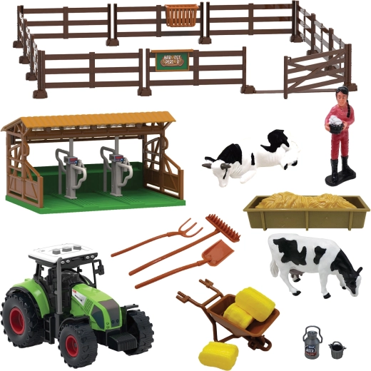 Talumängukomplekt „Farm“ tulede ja helidega, 43 tk