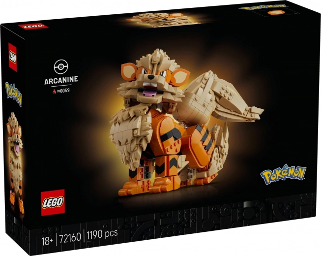 LEGO Pokémon Arcanine ehituskomplekt täiskasvanutele
