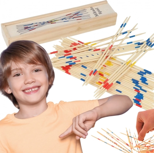Woopie puidust mikado karbis, 41 tk