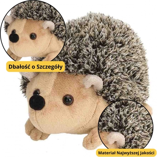 Brown Plush Hedgehog 17.5 cm