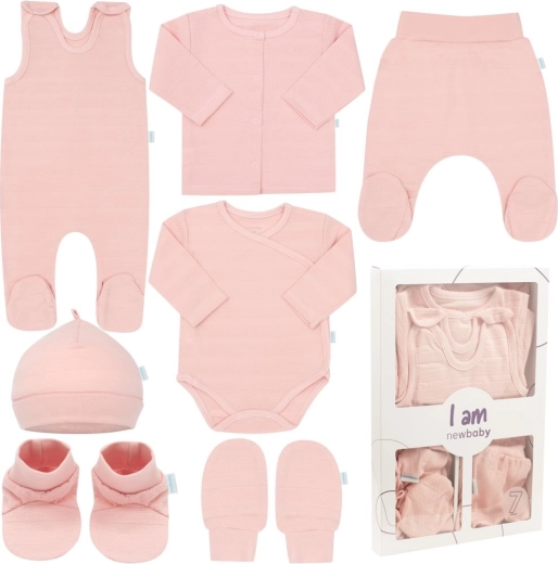 Vastsündinu 4-osaline haiglakomplekt New Baby I AM, roosa