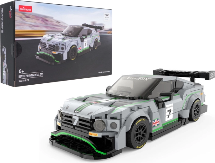 Bentley Continental GT3 auto mudelkomplekt mõõtkavas 1:29, hall Rastar