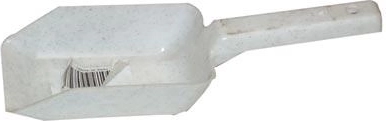 Plastic flour scoop 21 cm – color mix