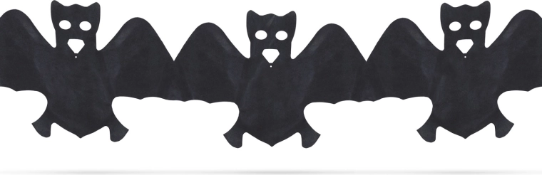 Halloweeni paberist nahkhiirtega vanik, 3 m