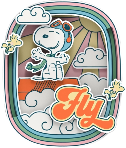 Iconic FLY motif with SNOOPY